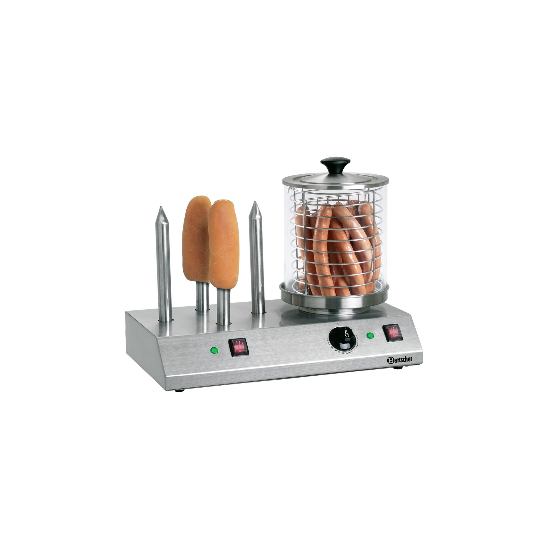Hot-Dog-Gerät, 4 Toaststangen Hot-Dog-Gerät, 4 Toaststangen