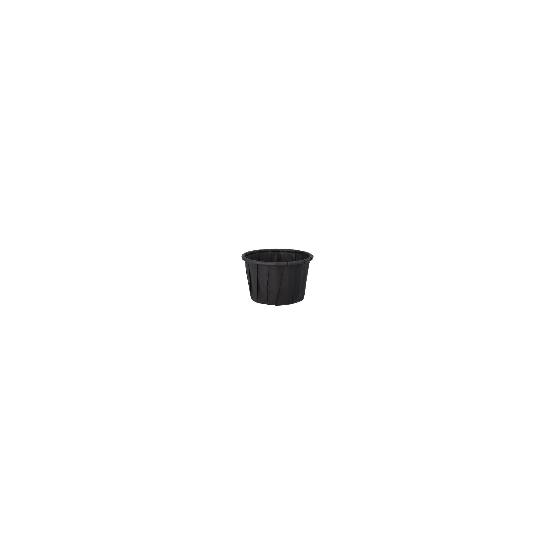 Dressingbecher, Papier 35 ml Ø 5 cm · 3,1 cm schwarz