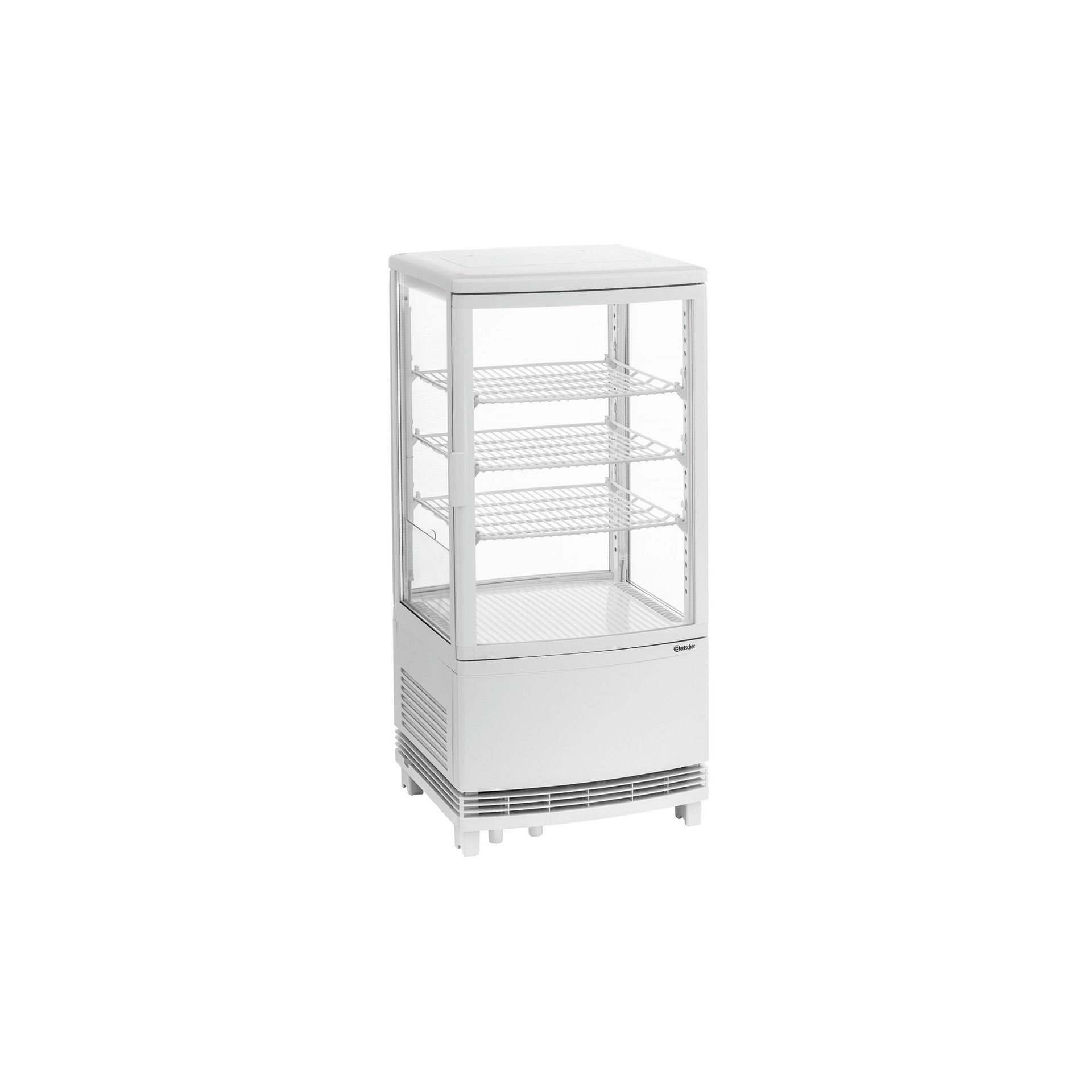 Mini-Kühlvitrine 75L2T weiß