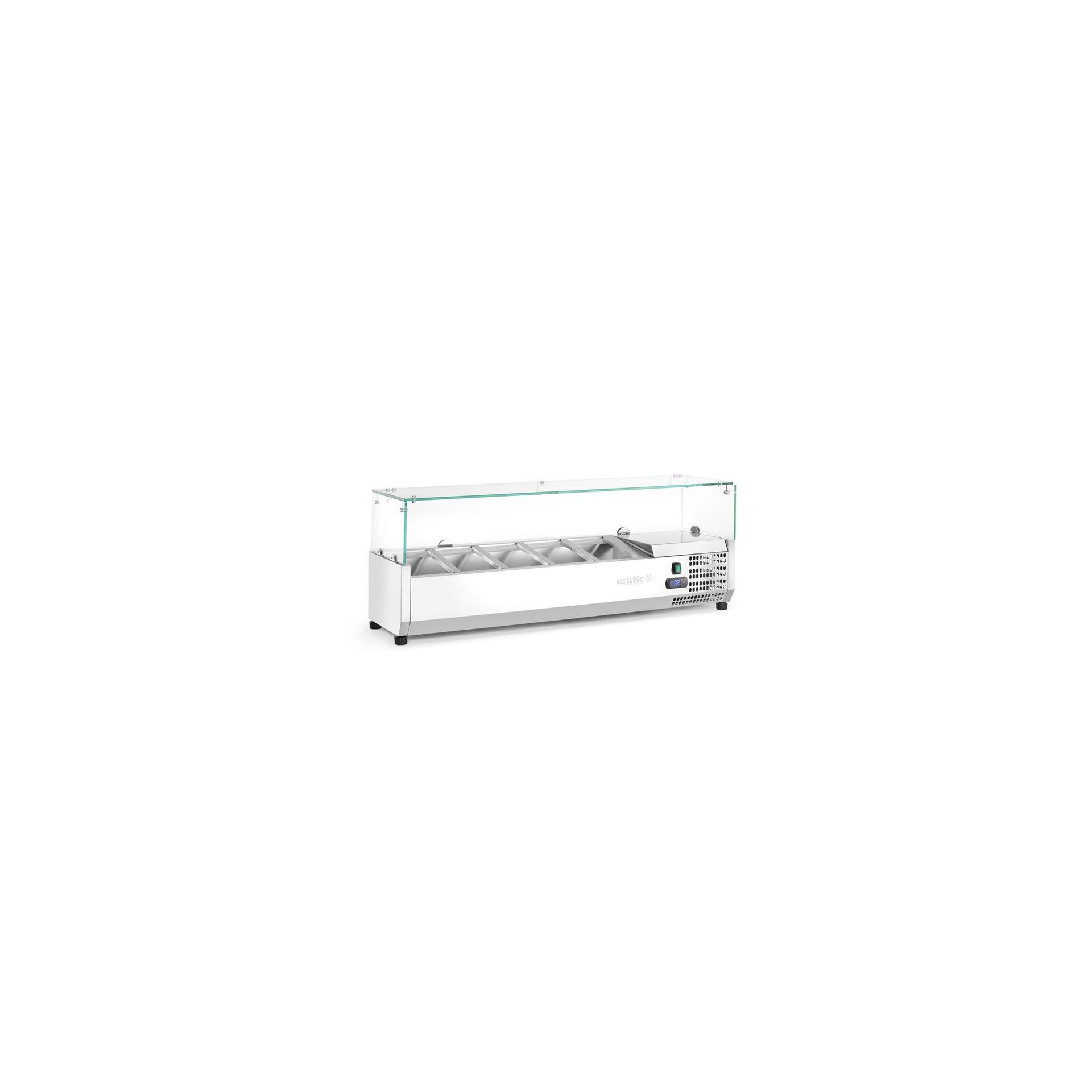 Aufsatz-Kühlvitrine Arktic, 5x GN ¼ 1205x335x460mm