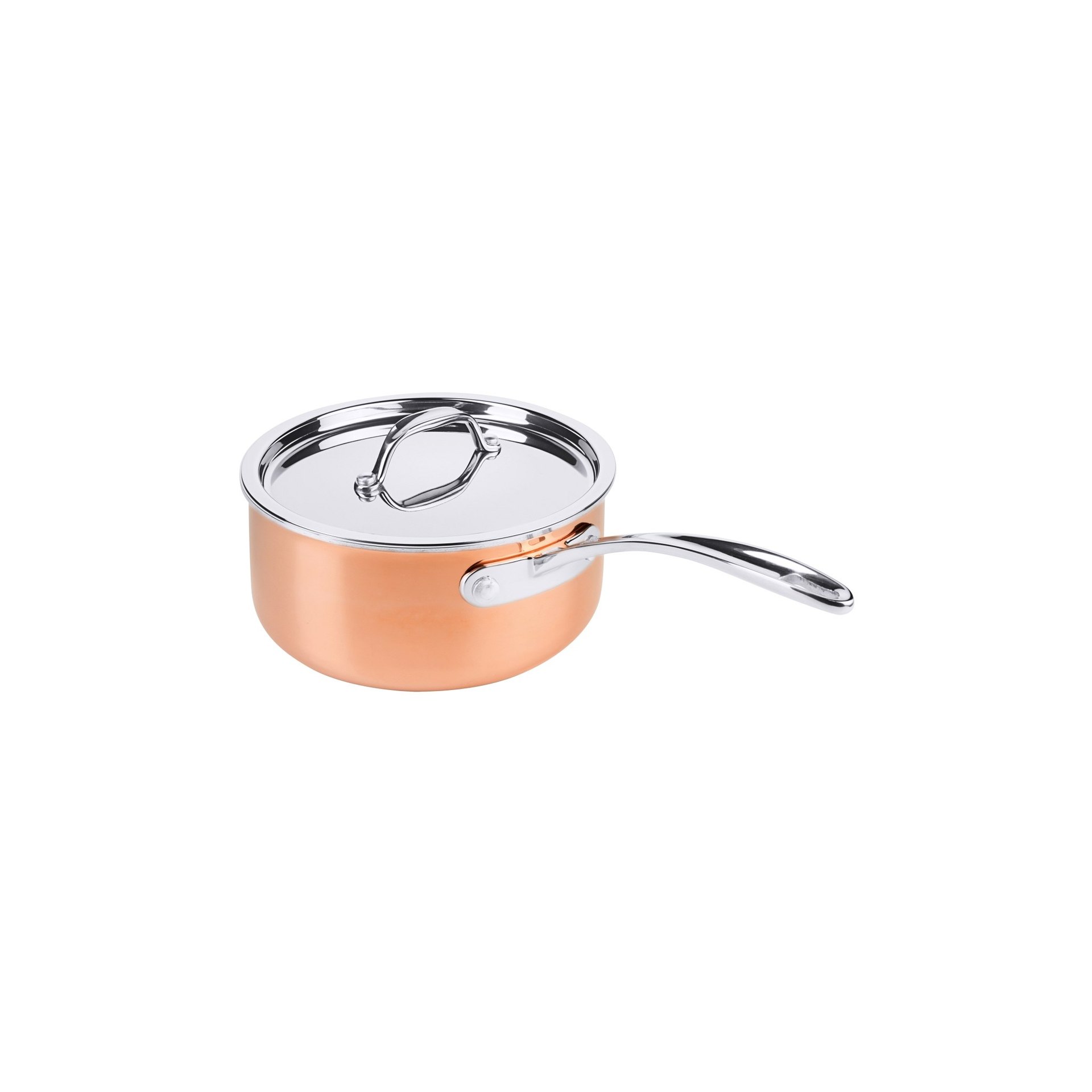 Kupfer-Stielkasserolle 16 cm Kupfer-Stielkasserolle 18 cm