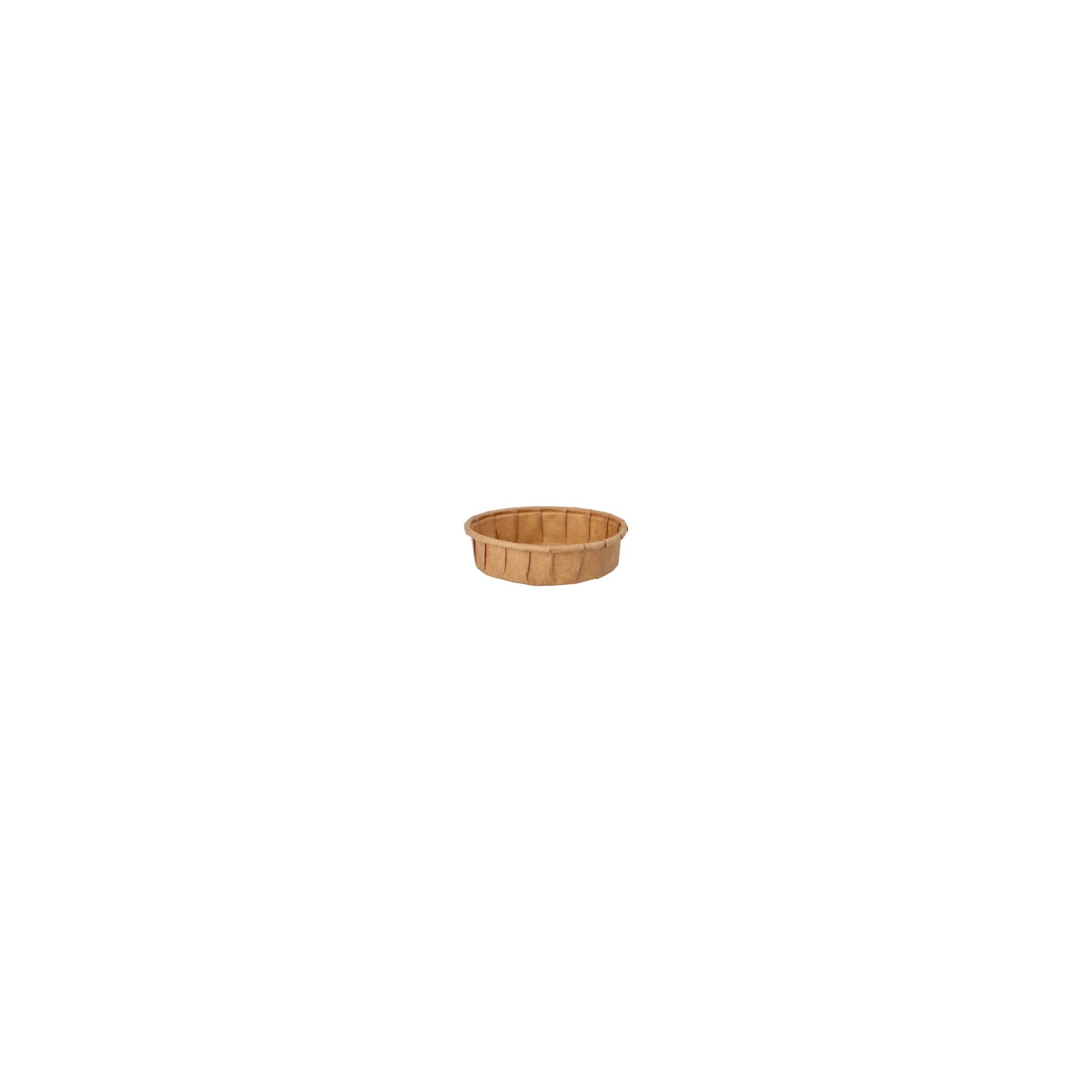 Dressingbecher, Papier "pure" 25 ml Ø 6 cm · 1,5 cm braun