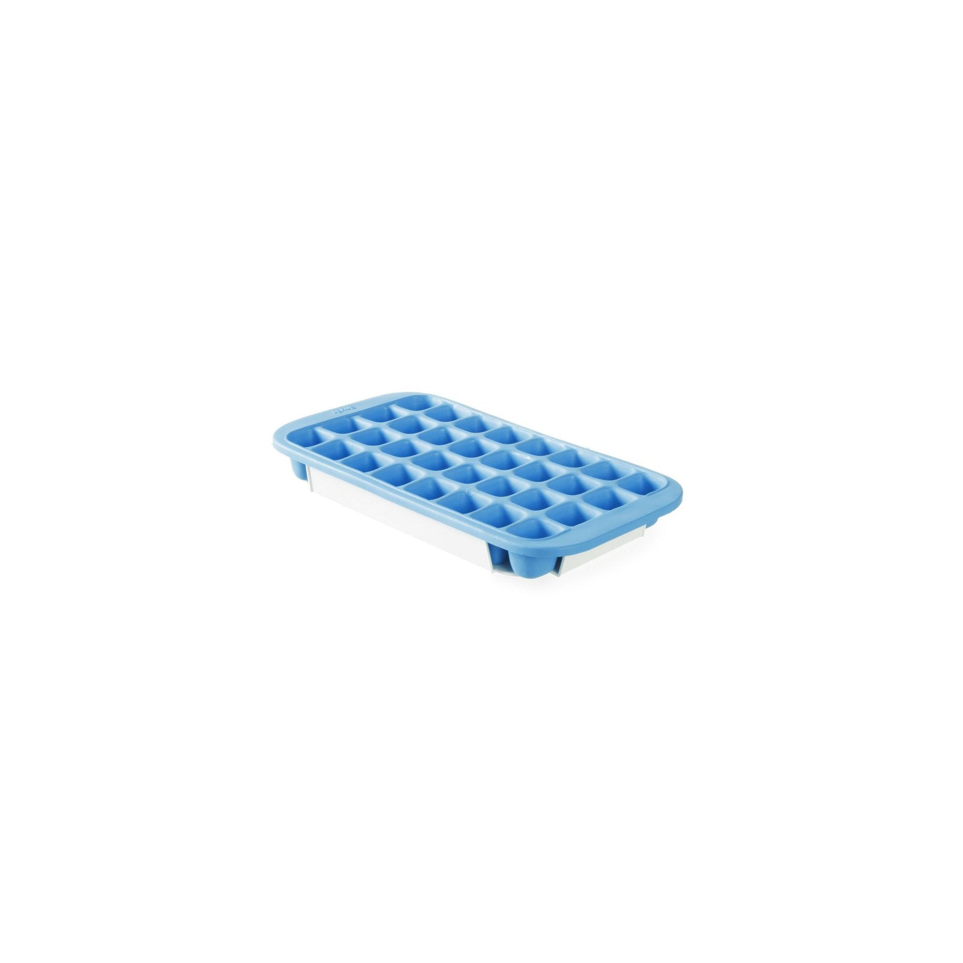 Eiswürfelform mit Deckel und Bodenwanne, BarUp, Blau, 337x170mm