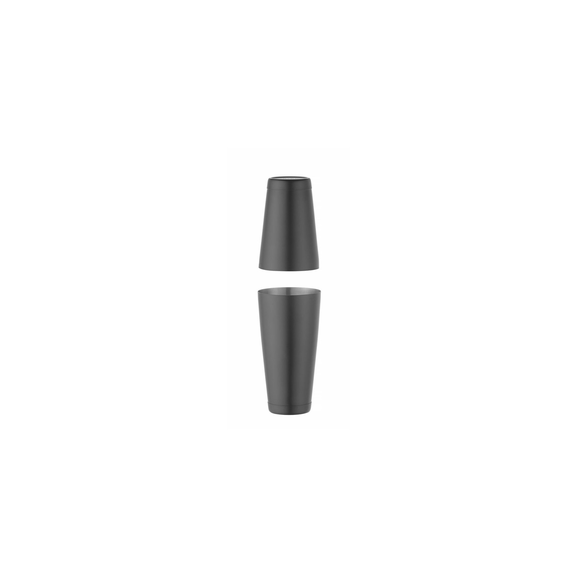 Tin-on-Tin Boston Shaker, BarUp, 0,8L, Schwarz, ⌀90mm