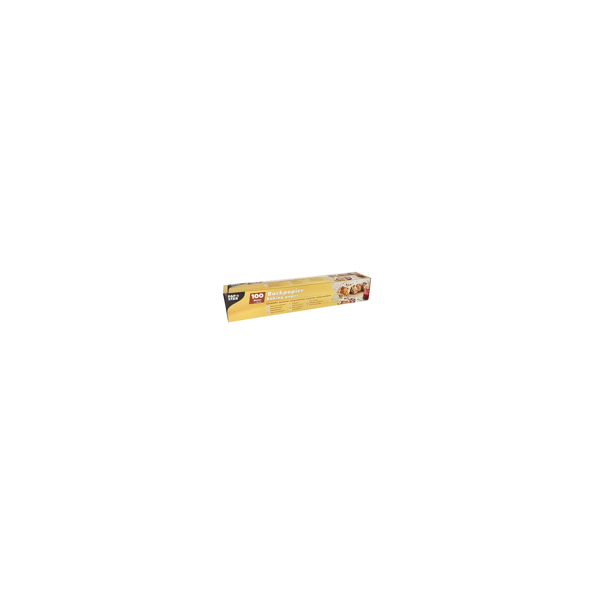 Backpapier 100 m x 38 cm braun in Faltschachtel Backpapier 100 m x 38 cm braun in Faltschachtel