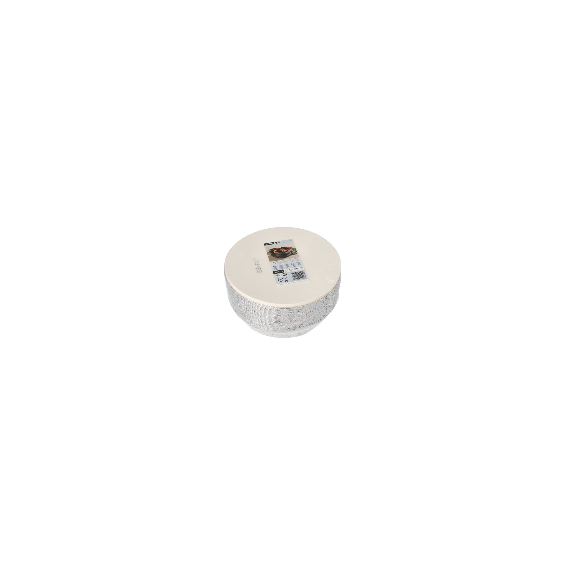 Schalen, Alu + Einlegedeckel, PE-beschichtet rund 1 l Ø 23 cm · 4,4 cm Schalen, Alu + Einlegedeckel, PE-beschichtet rund 1 l Ø 23 cm · 4,4 cm