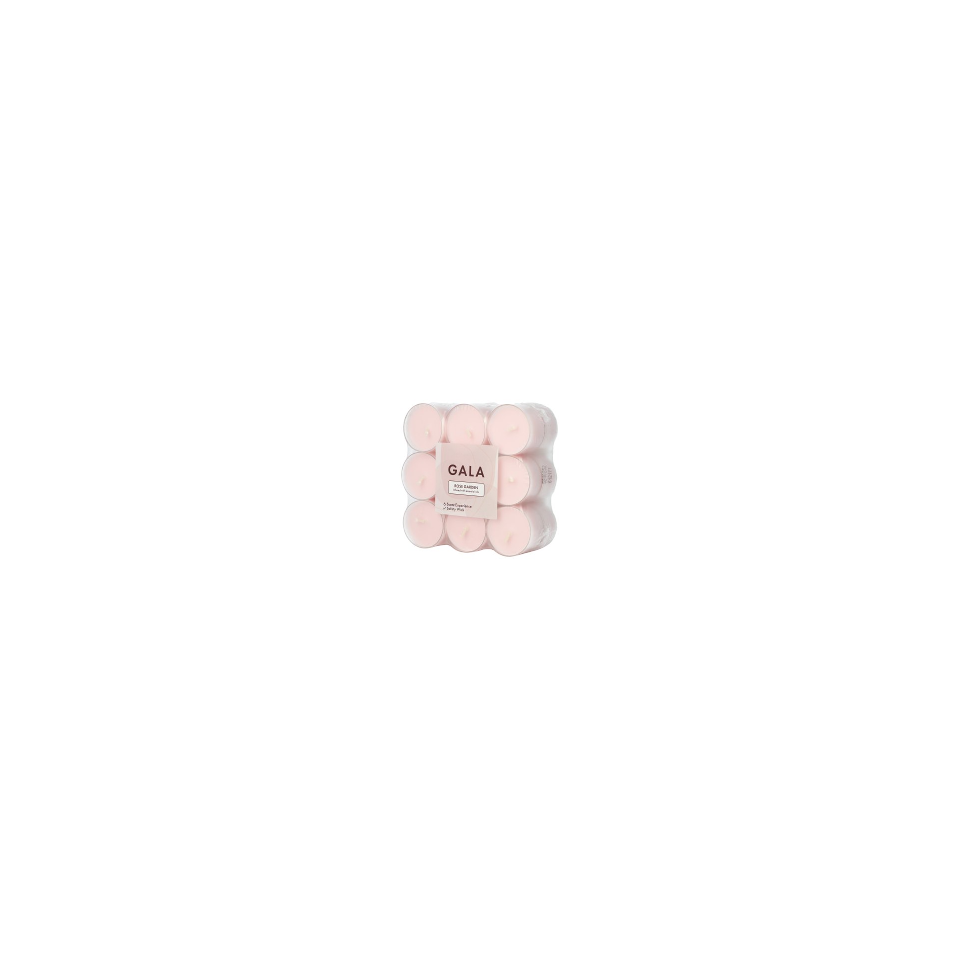 "GALA" Duftlichte Ø 38 mm · 24 mm rose - Rose Garden in Polycarbonathülle "GALA" Duftlichte Ø 38 mm · 24 mm rose - Rose Garden in Polycarbonathülle