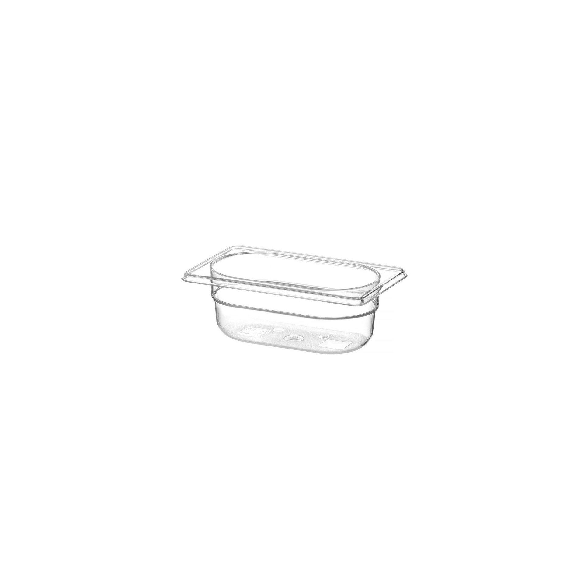 Gastronorm-Behälter 1/9, Profi Line, GN 1/9, 0,6L, Transparent, 176x108x(H)65mm