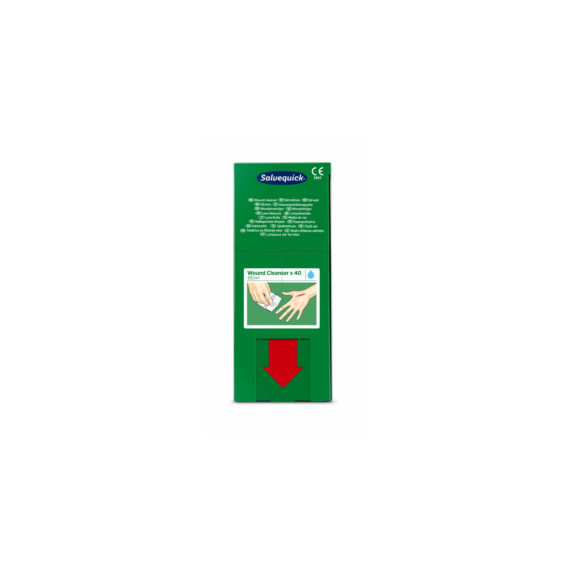 "Cederroth" Wipes Salvequick Wundreiniger refill für Savett-Spender REF 51011006