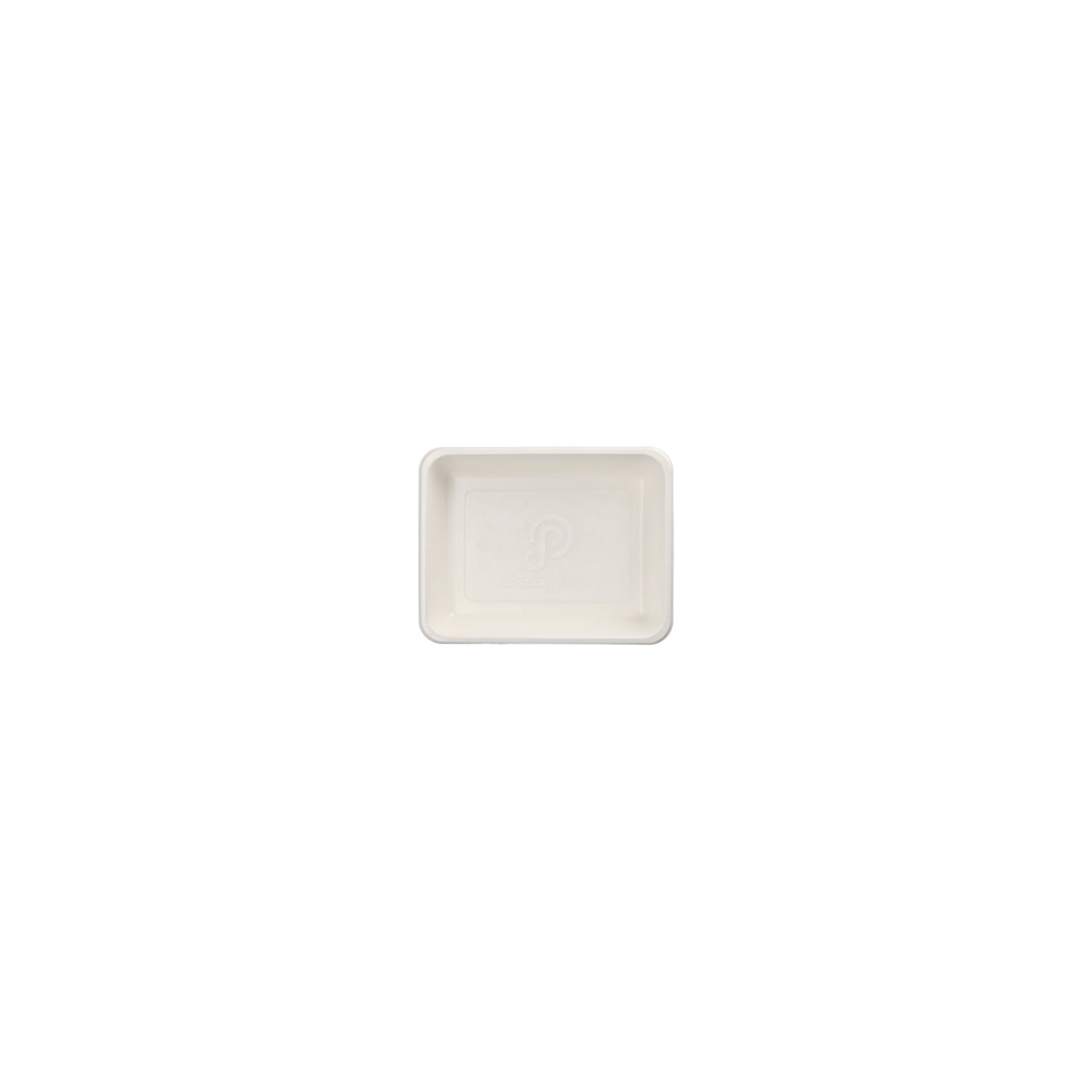 Siegelschalen Zuckerrohr, PLA beschichtet ungeteilt 1300 ml 4,9 cm x 22,7 cm x 17,8 cm