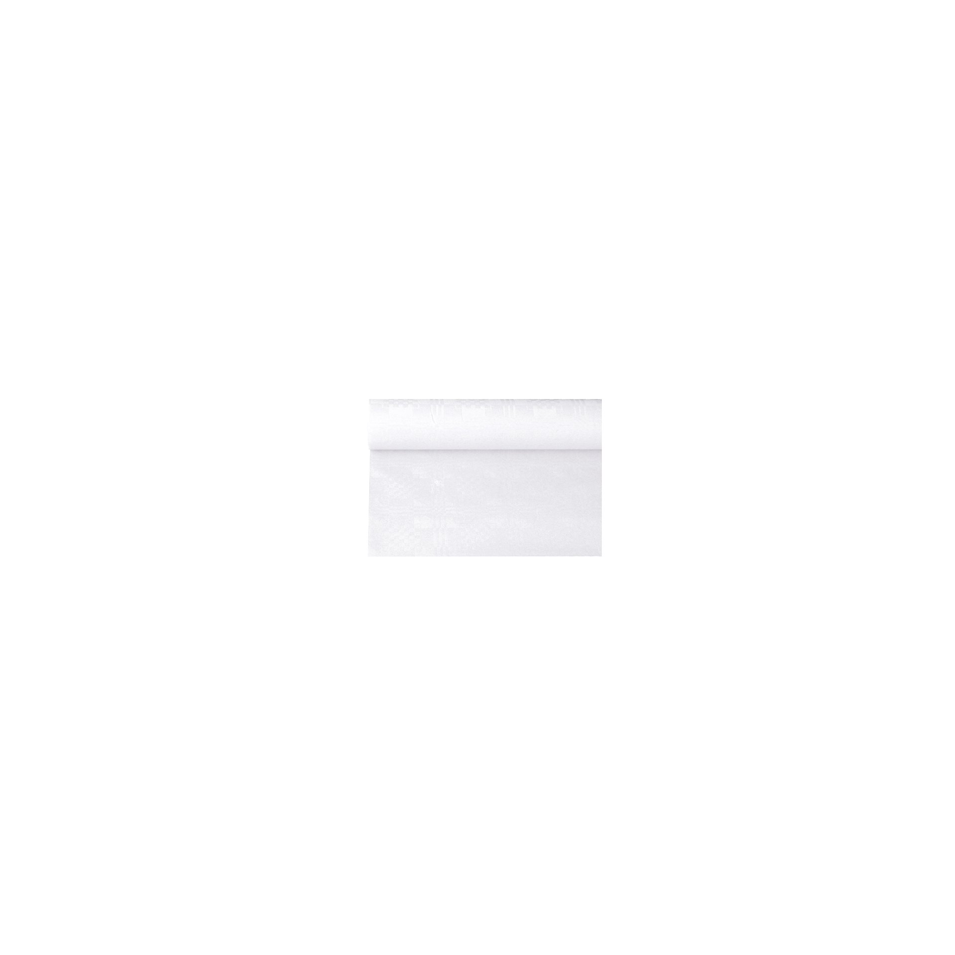 Papiertischtuch mit Damastprägung 6 m x 1,2 m weiss