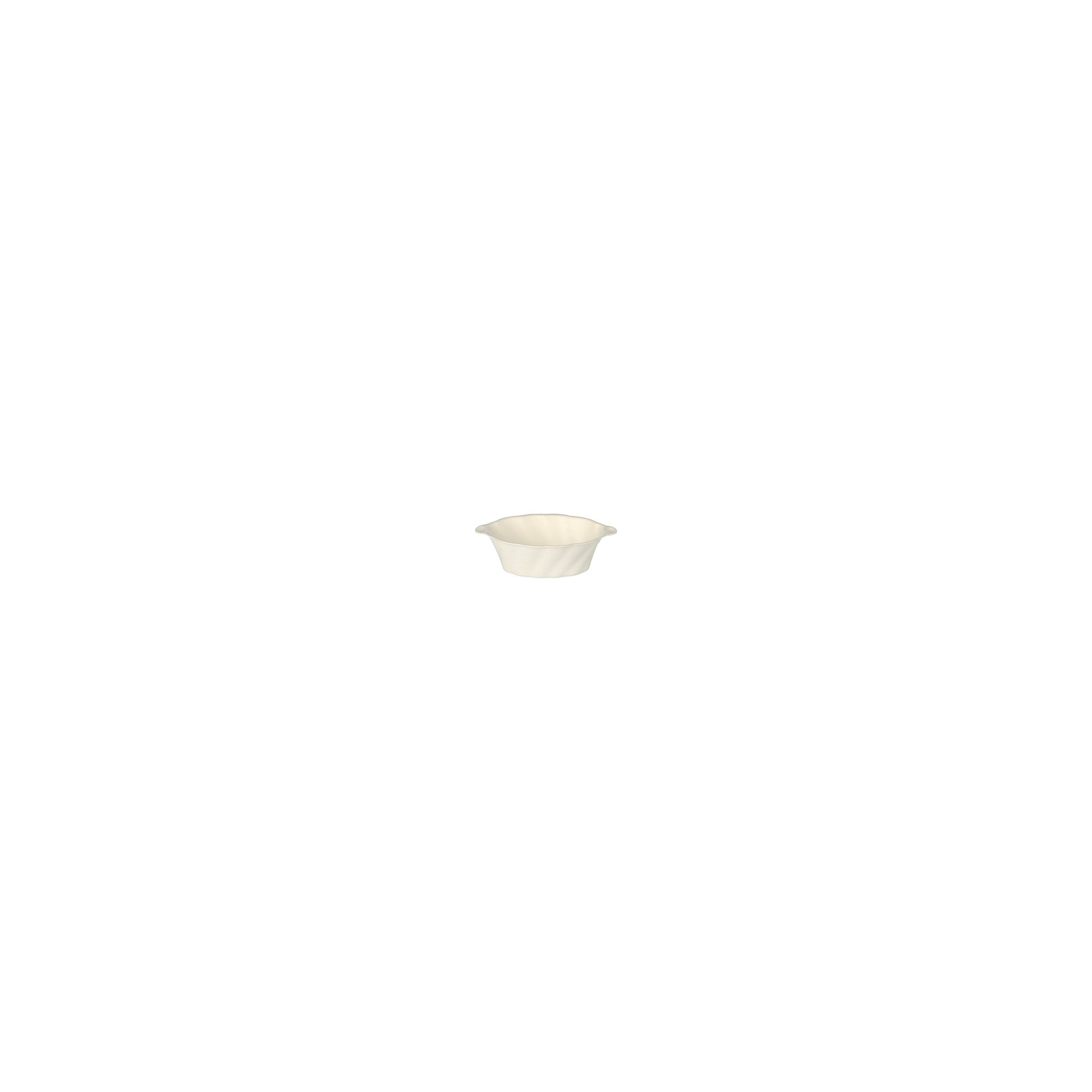 Fingerfood - Schalen Zuckerrohr "pure" 40 ml 3 cm x 9,5 cm x 6 cm weiss "Wave"