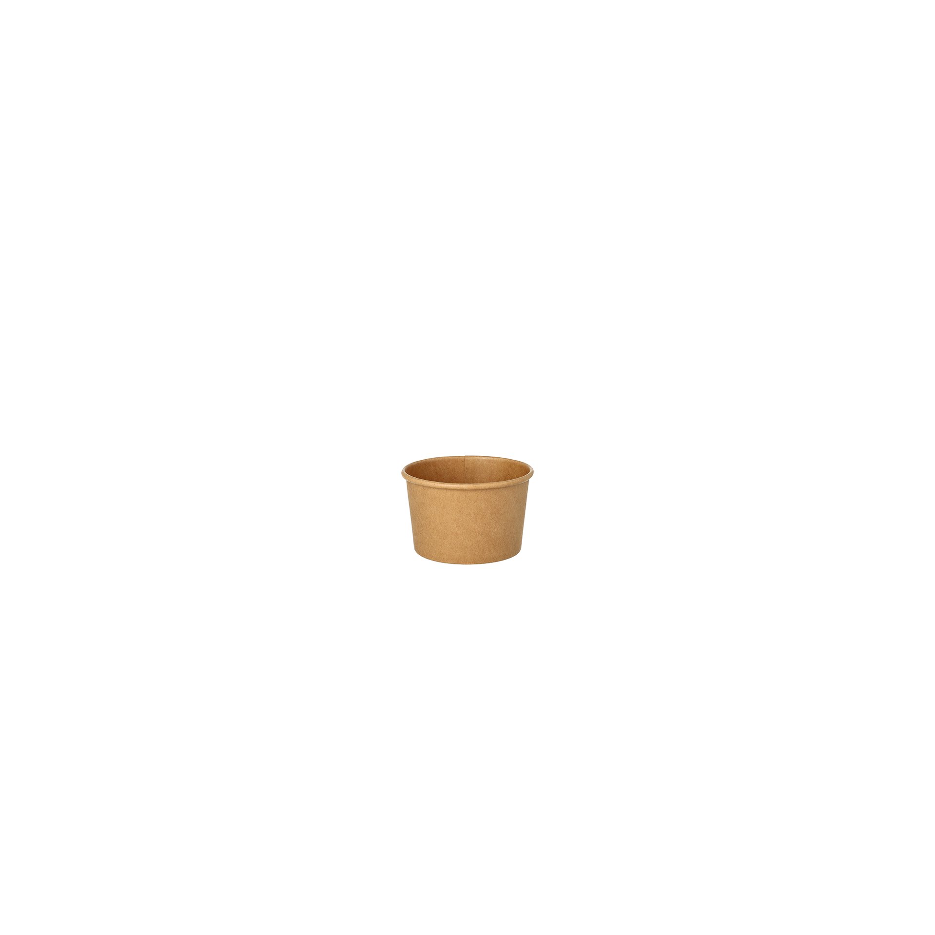 Suppenbecher, Pappe rund 230 ml Ø 9,8 cm · 6 cm braun