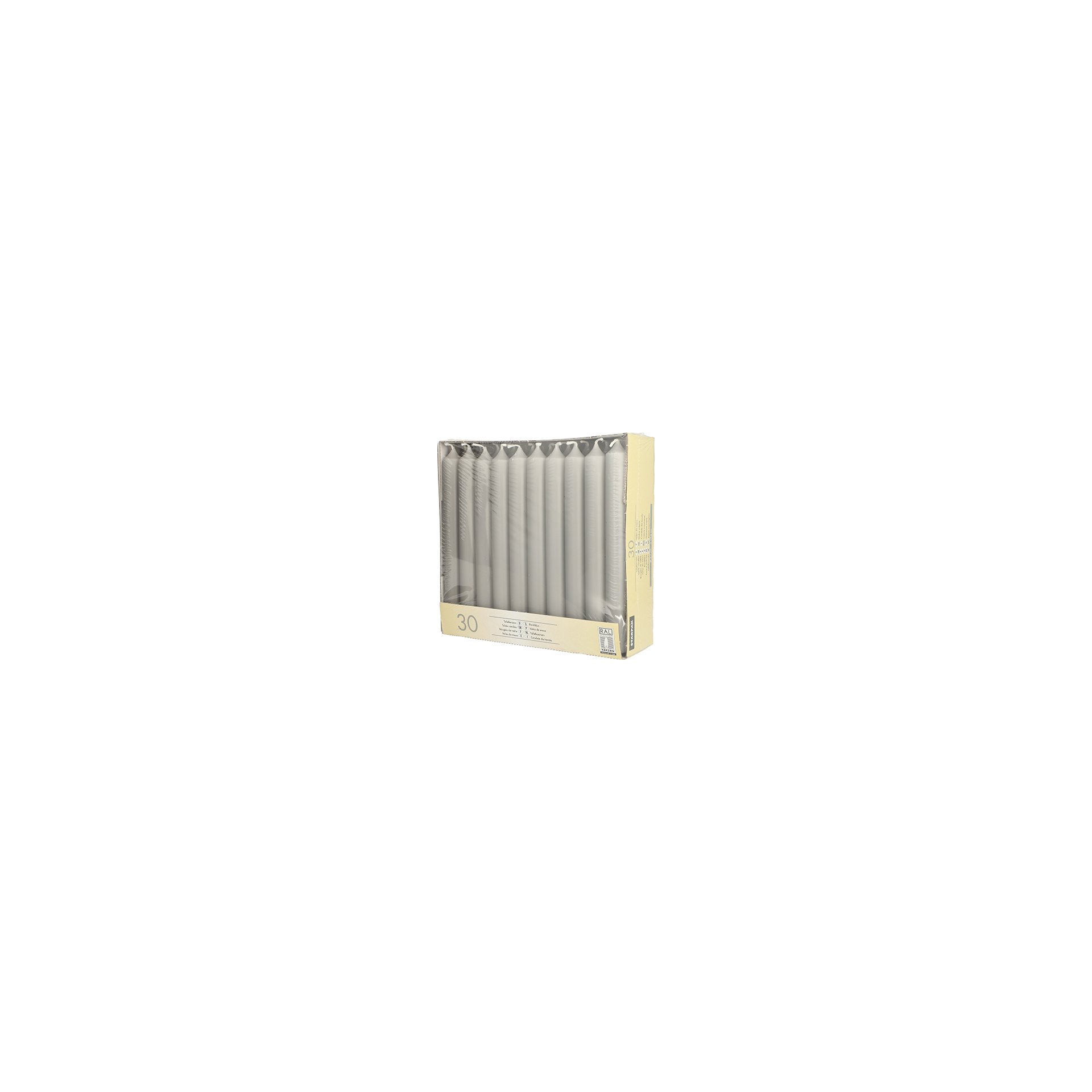Tafelkerzen Ø 2,1 cm · 19,6 cm grau Tafelkerzen Ø 2,1 cm · 19,6 cm grau