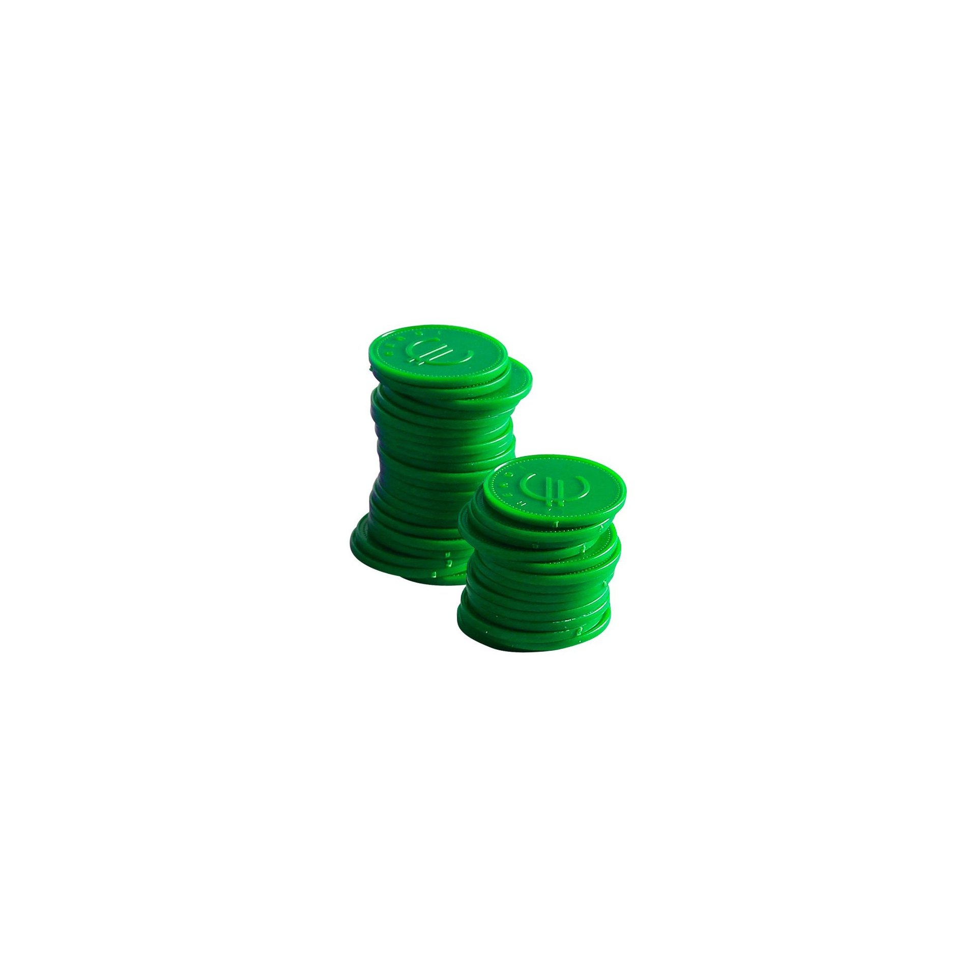 Pfandmünzen - 100 Stk., BarUp, Grün, 100 Stk., ⌀25mm Pfandmünzen - 100 Stk., BarUp, Grün, 100 Stk., ⌀25mm