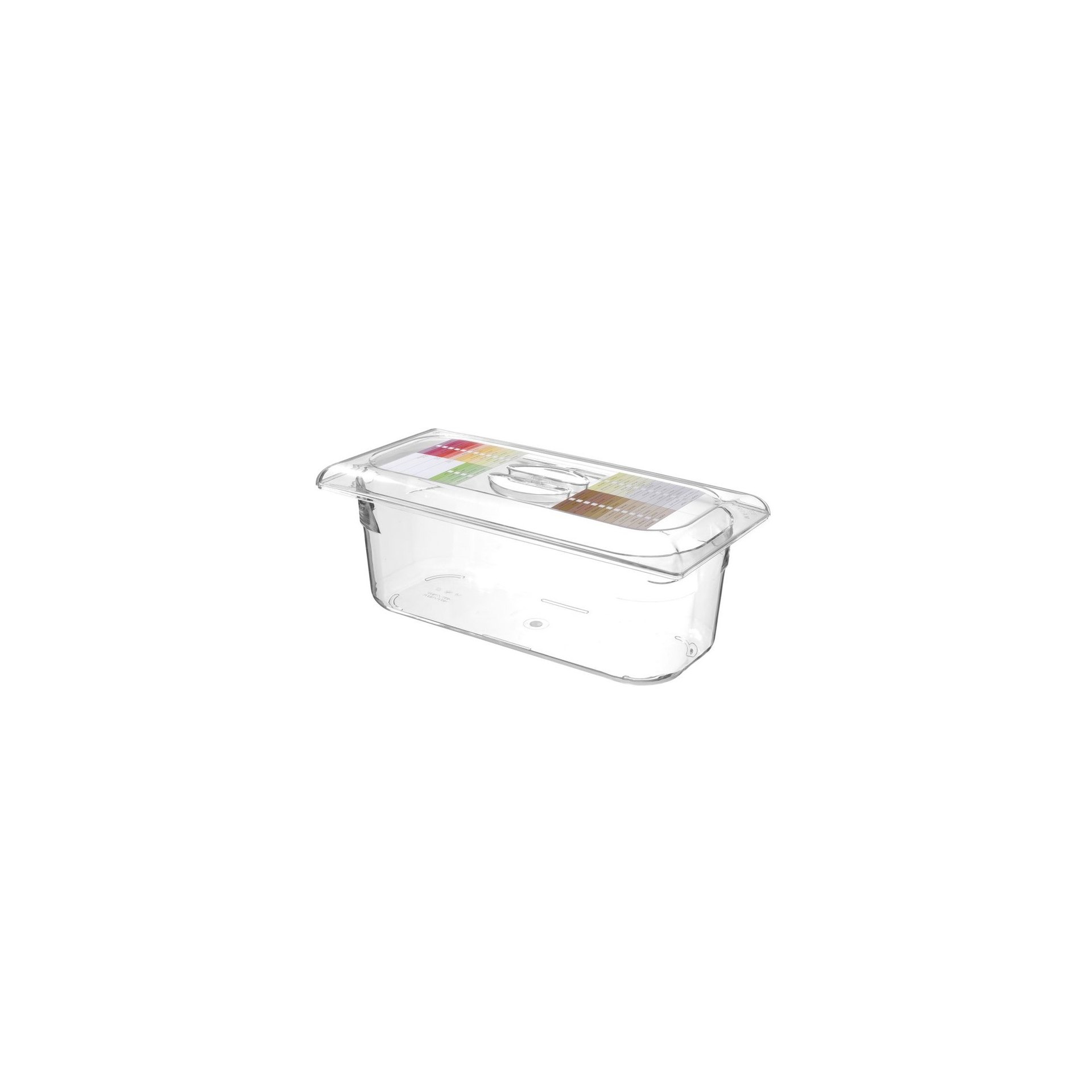 Eiscreme-Behälter Polycarbonat, 5L, Transparent, 360x165x120mm Eiscreme-Behälter Polycarbonat, 5L, Transparent, 360x165x120mm