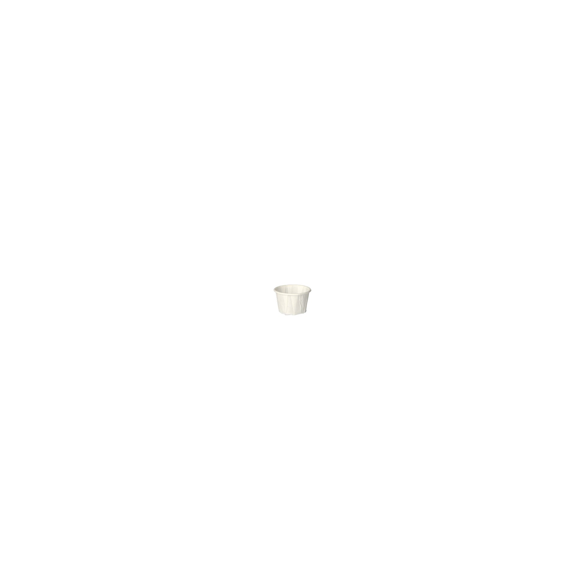 Dressingbecher, Papier "pure" rund 25 ml Ø 4,4 cm · 2,8 cm weiss