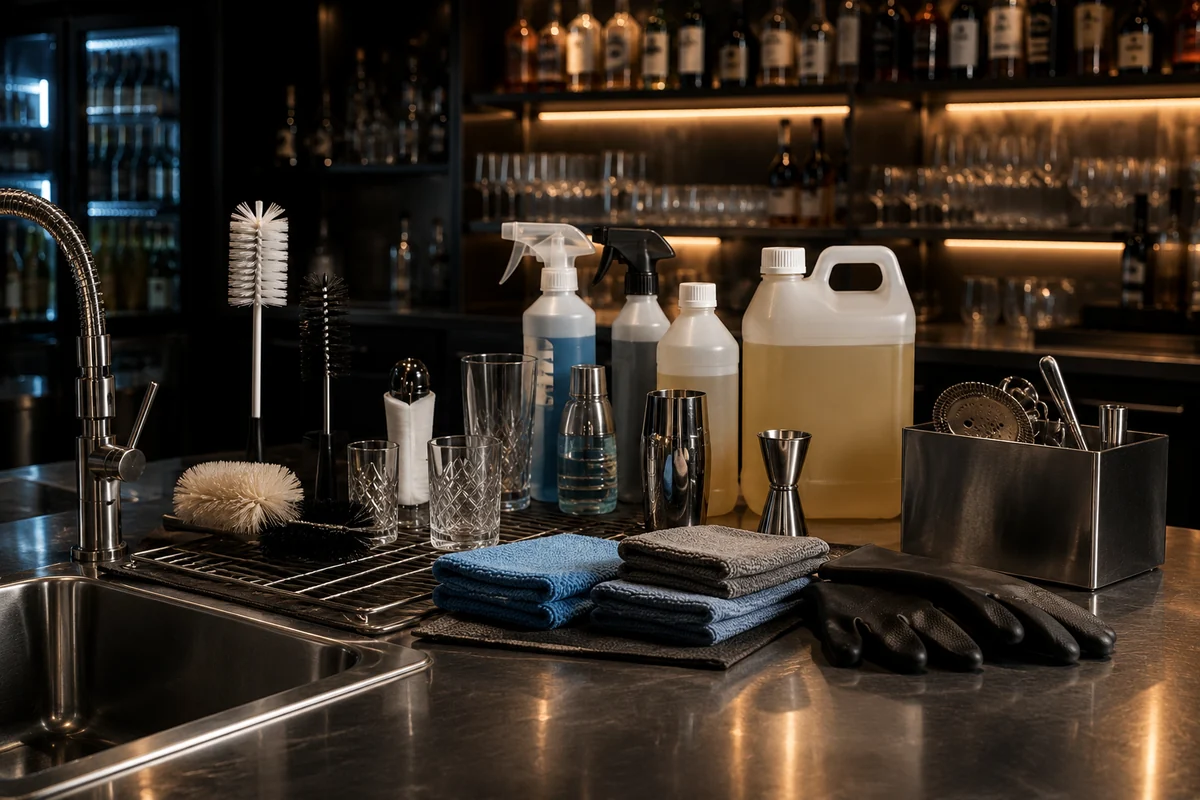 Hygiene und Reinigung für Bar und Getränkeservice