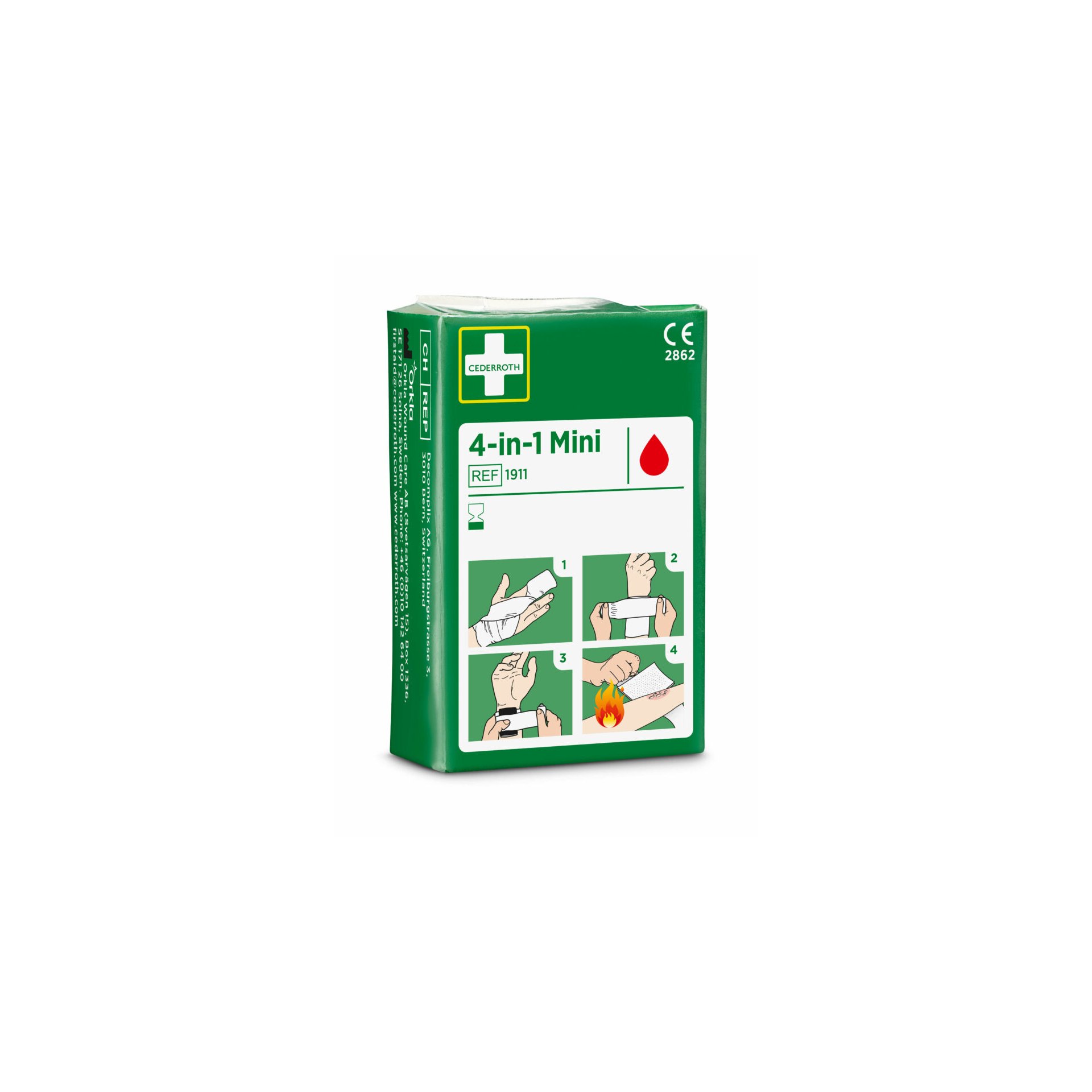 "Cederroth" 4 in 1 Blutstiller "mini" Wundverband Set