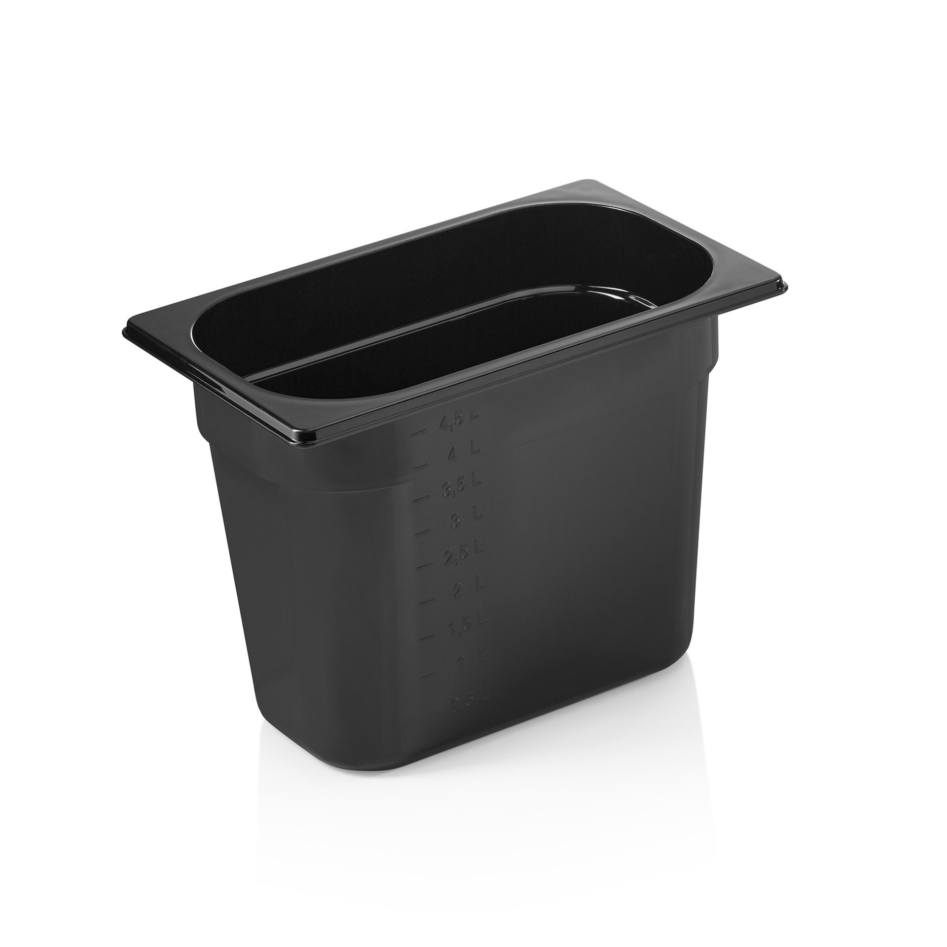 GN Behälter GN 96 BLACK 1/4-200 mm, schwarz, Polycarbonat GN Behälter GN 96 BLACK 1/4-200 mm, schwarz, Polycarbonat