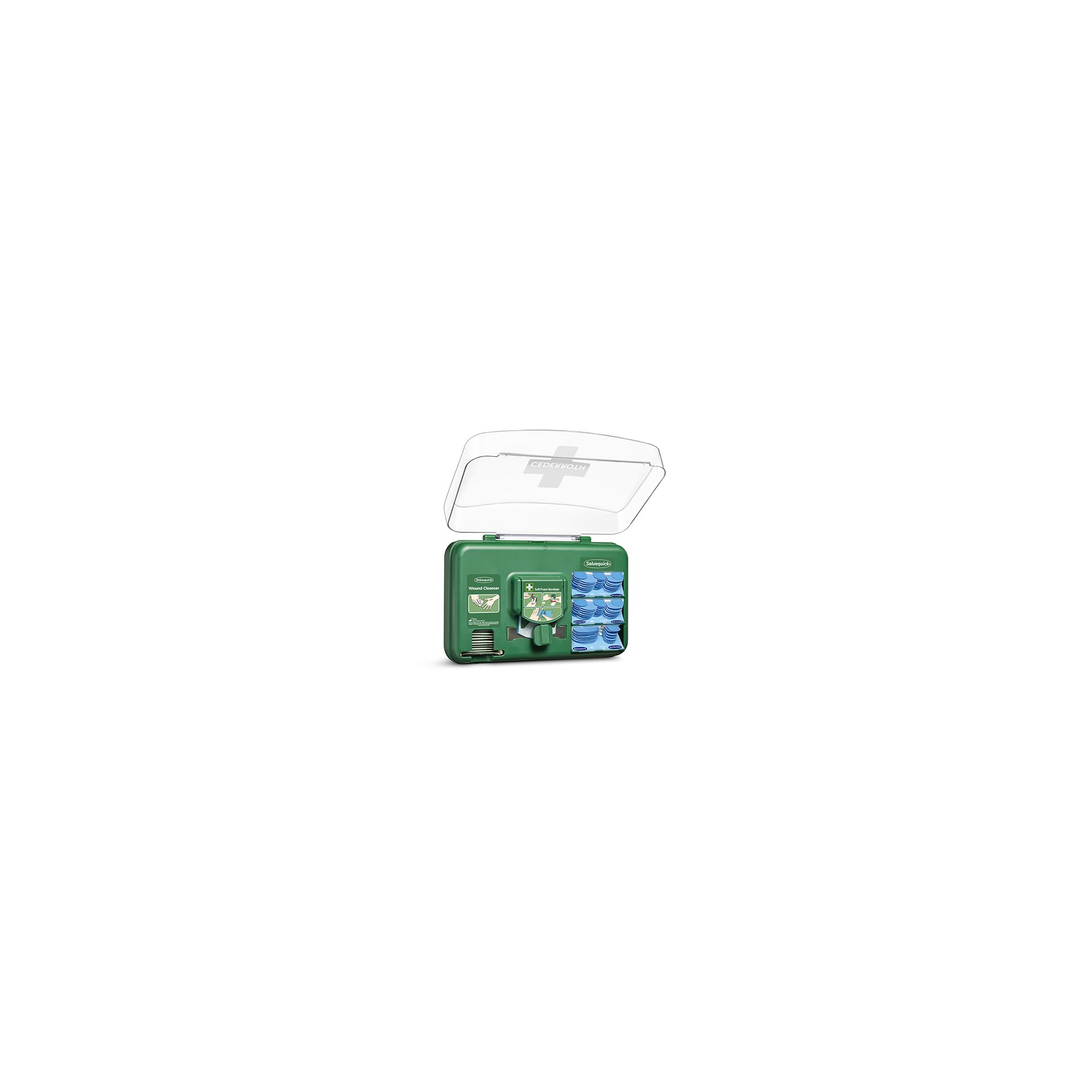 "Cederroth" Wound Care Dispenser, Pflasterspender Detectable 20,3 cm x 30,6 cm x 15,5 cm blau "Cederroth" Wound Care Dispenser, Pflasterspender Detectable 20,3 cm x 30,6 cm x 15,5 cm blau