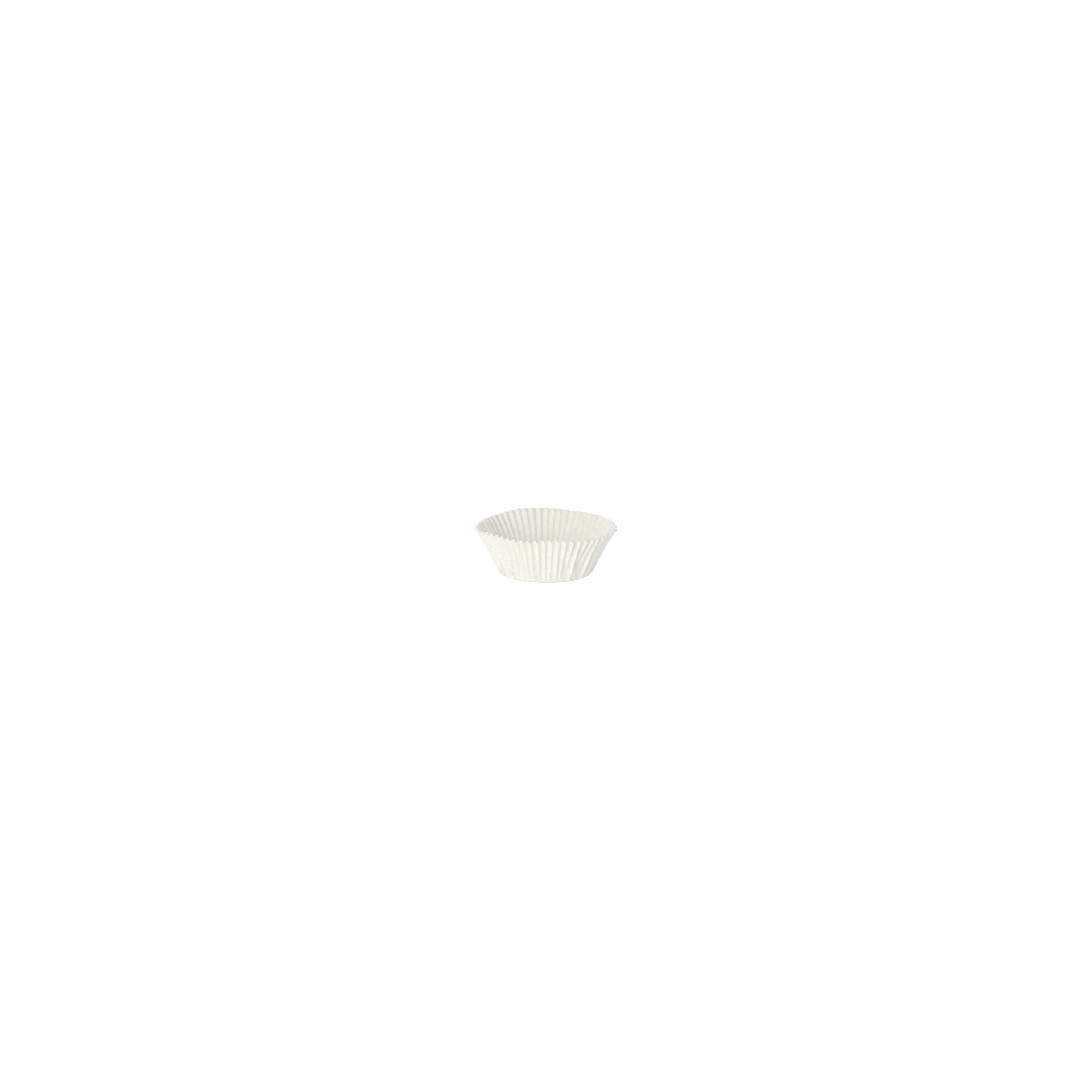 Backförmchen rund Ø 5 cm · 2,5 cm weiss